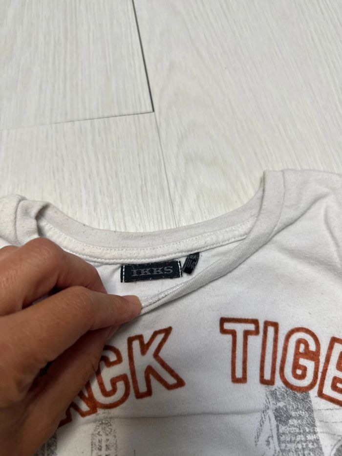 T-shirt blanc, IKKS, six ans - photo numéro 2