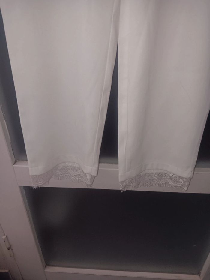 Pantalon blanc Majolica neuf taille S - photo numéro 2