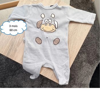 Pyjama épais 3 mois - 60 cm