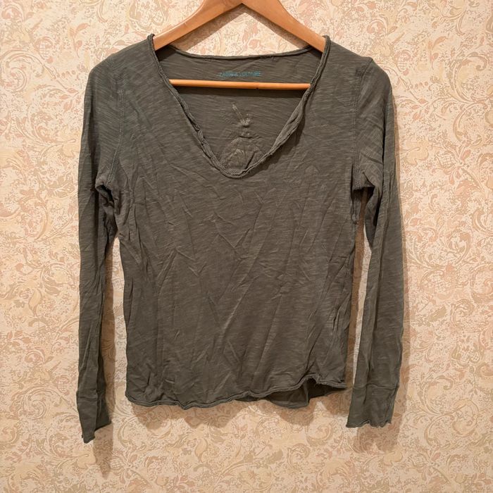 Pull léger Zadig & Voltaire • kaki • 36 🌿 - photo numéro 2