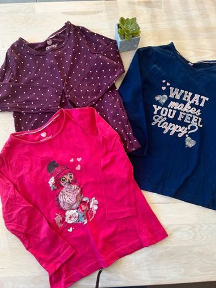 Lot de 3 t-shirts manches longues 2-4 ans