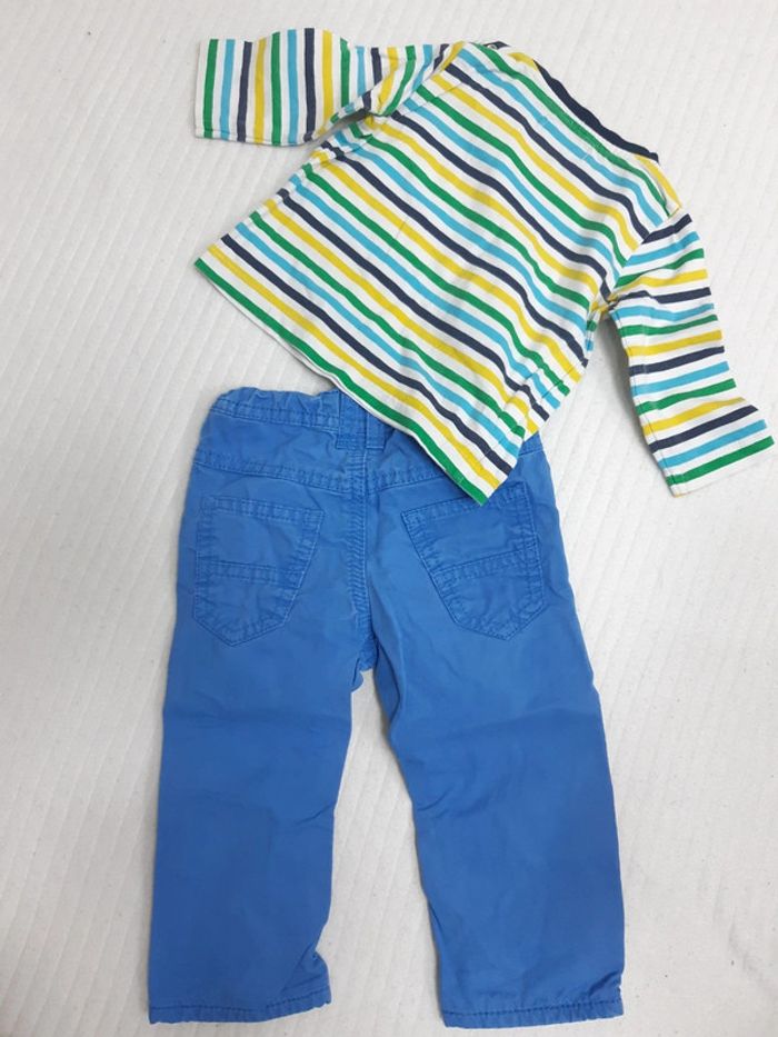 Tenue haut manches longues et pantalon 9 mois - photo numéro 5