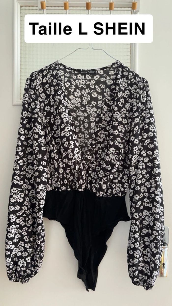 Body chemise manches longues