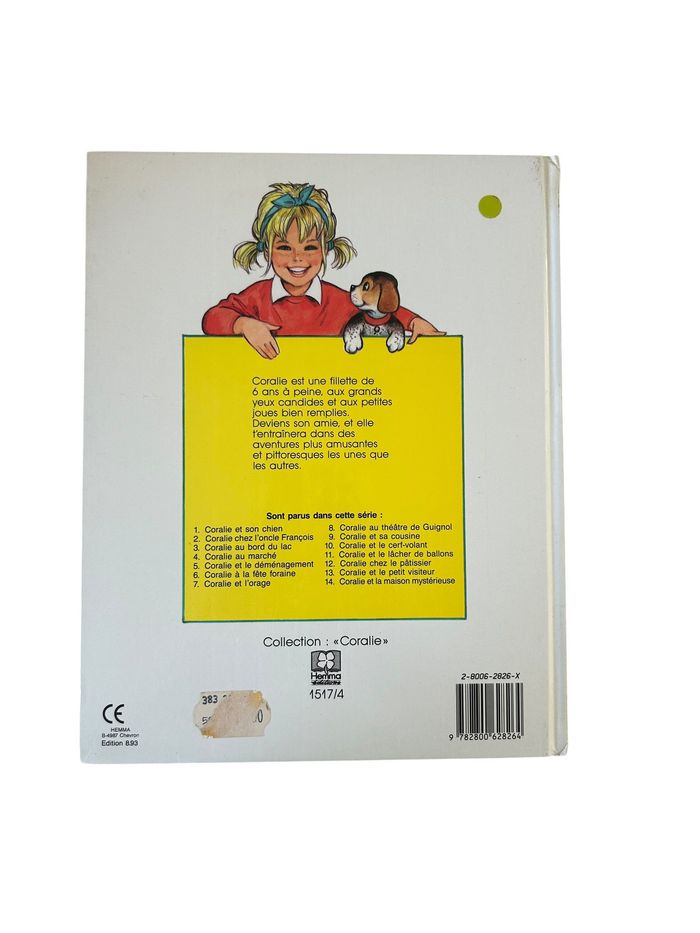 Livre "Coralie au marché" éditions Hemma année 1988 - photo numéro 2