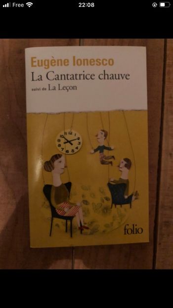 Livre « La cantatrice chauve »