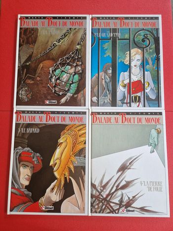 Lot de 4 bd balade au bout du monde 1 à 4