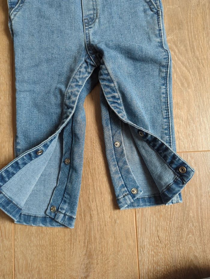 Ensemble salopette jean Tshirt garçon IKKS 18 mois - photo numéro 7