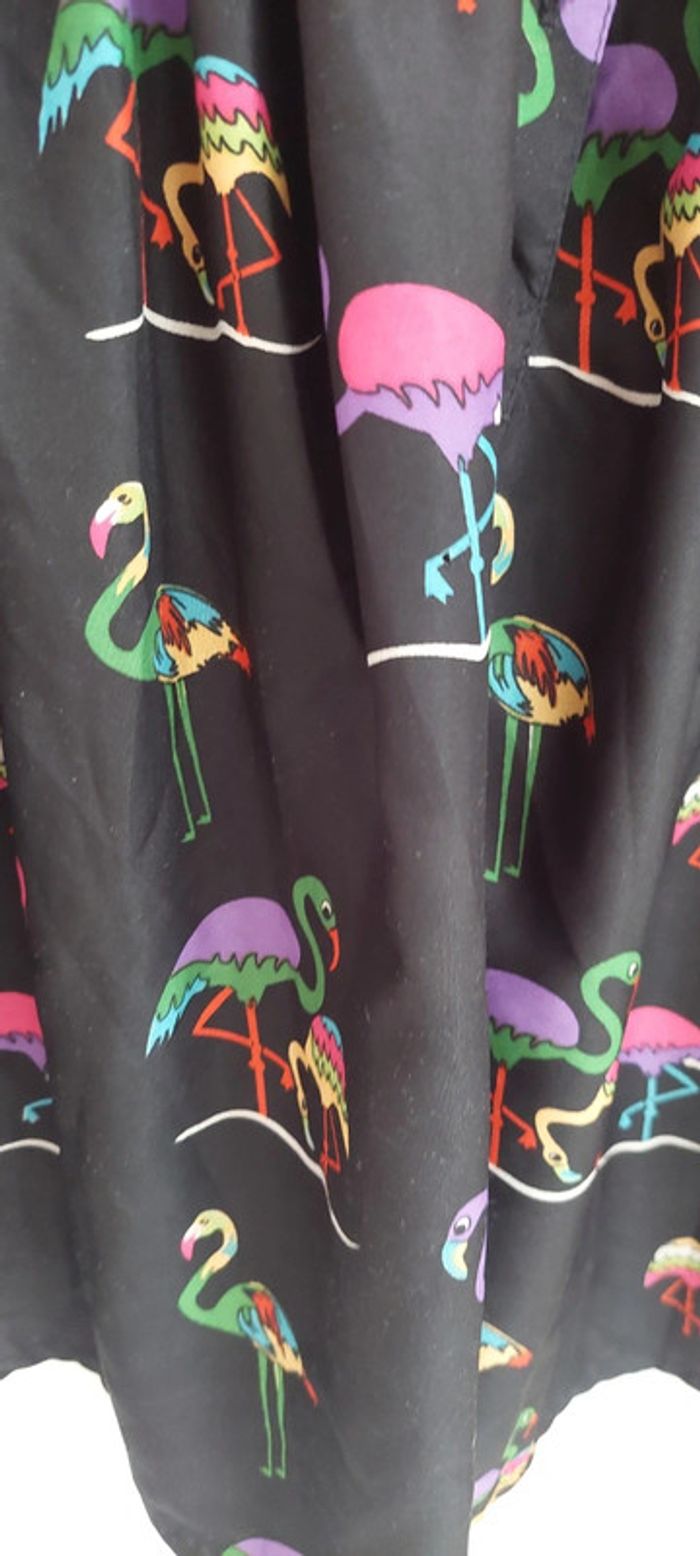 Robe noire avec flamants roses Athmosphere 10 ans - photo numéro 7