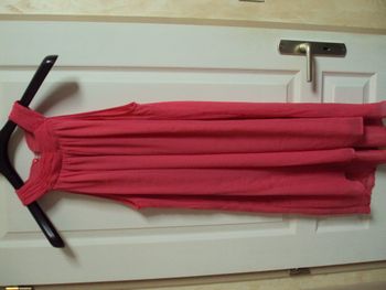 Robe voile fuchsia sans manches