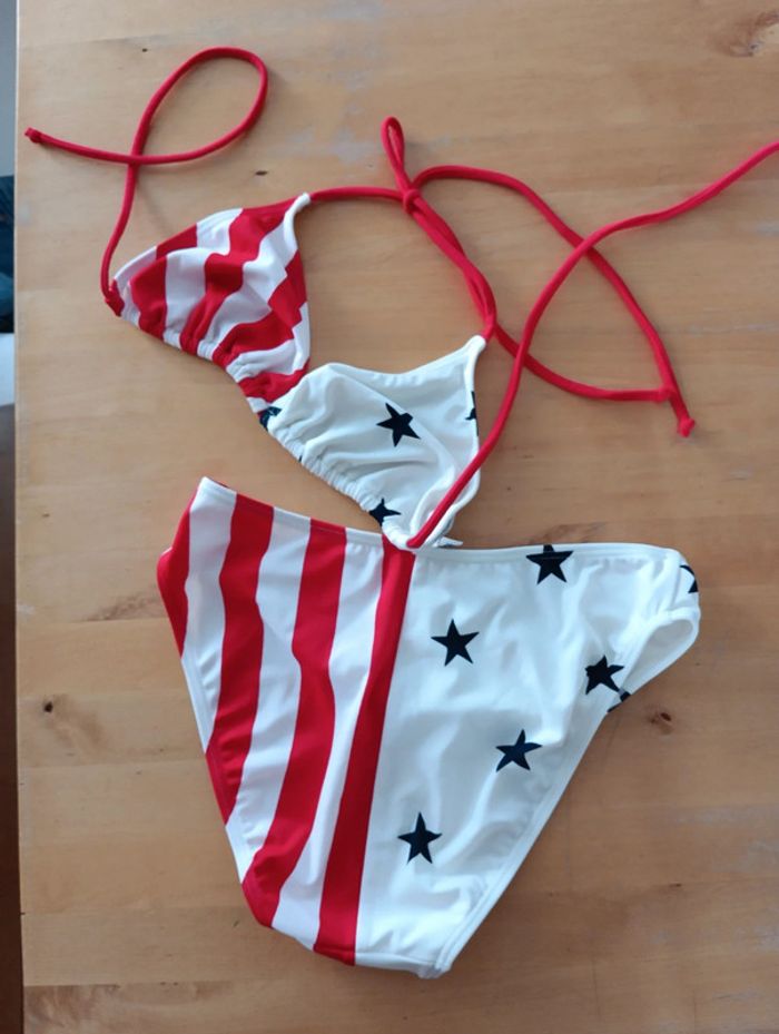Bikini triangle vintage inspiration drapeau Américain - photo numéro 5