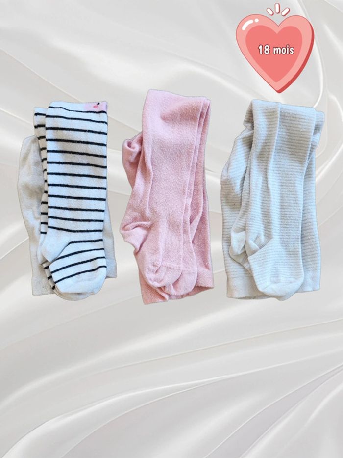 Lot de 3 collants 18-24 mois
