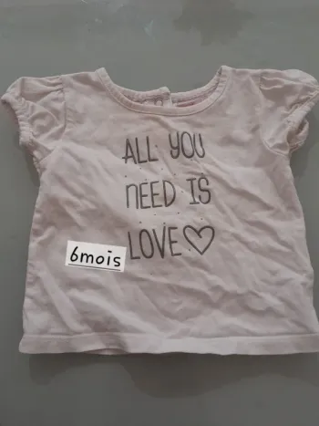 T-shirt fille 6 mois