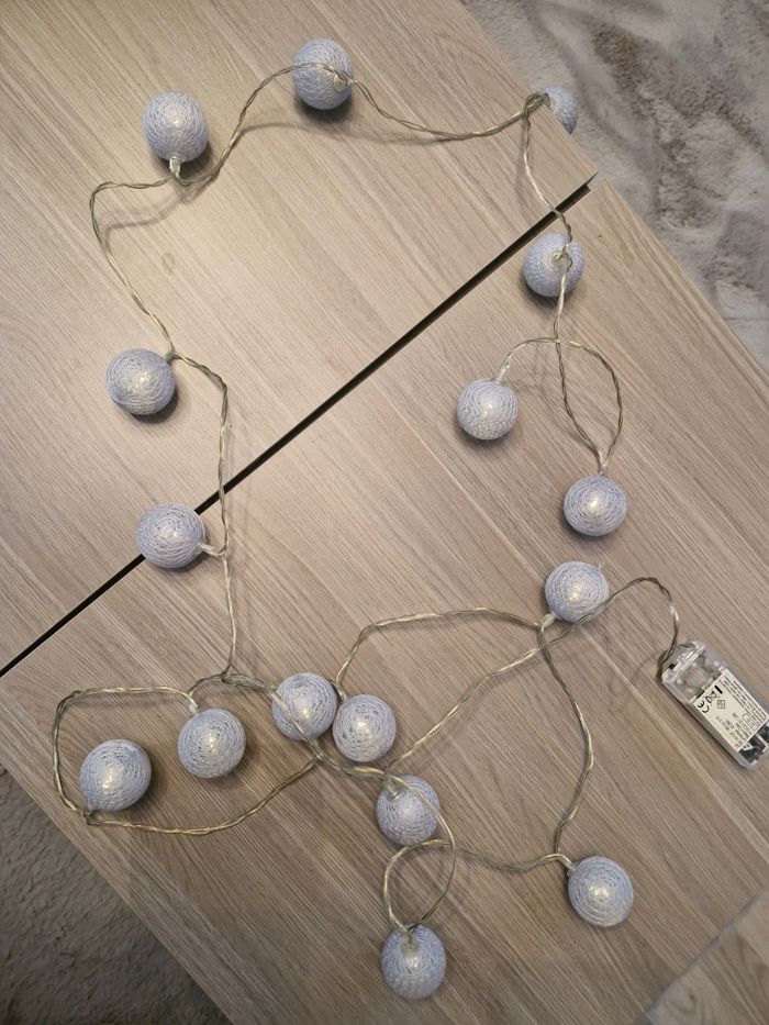 Guirlande boule lumineuse grise - photo numéro 3