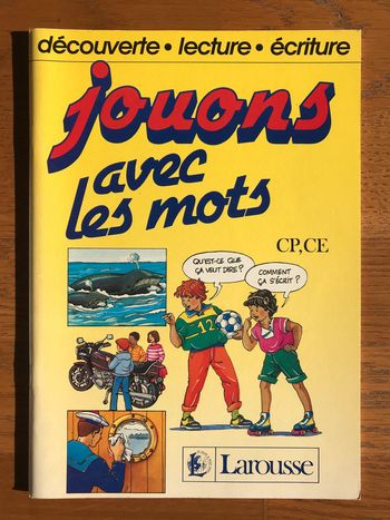 Jouons avec les mots - 110 exercices et jeux pour découvrir le mini débutant Larousse