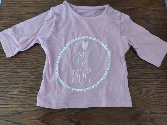 T-shirt manches longues 1 mois