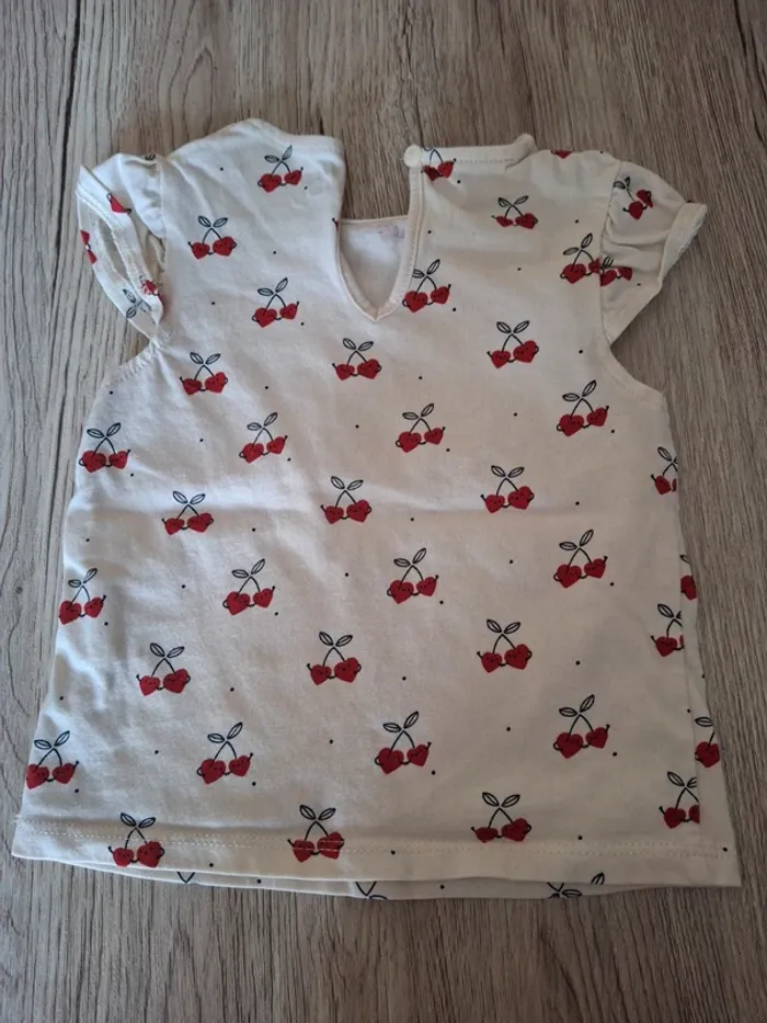 Ensemble salopette short tee-shirt kiabi 12 mois - photo numéro 7