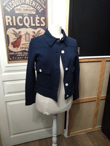 Veste courte marine Etam neuve t 36