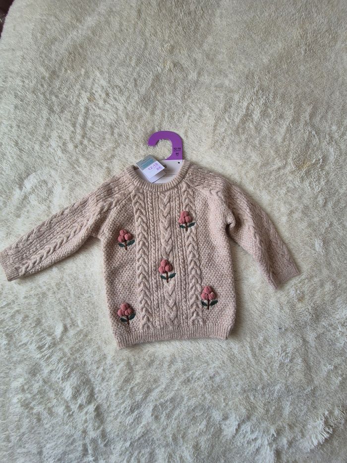 Pull beige 12/18 mois