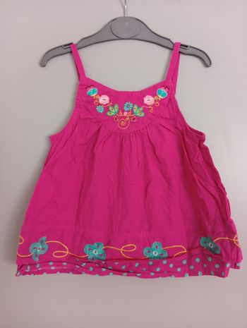 Débardeur fuchsia 4ans Orch 