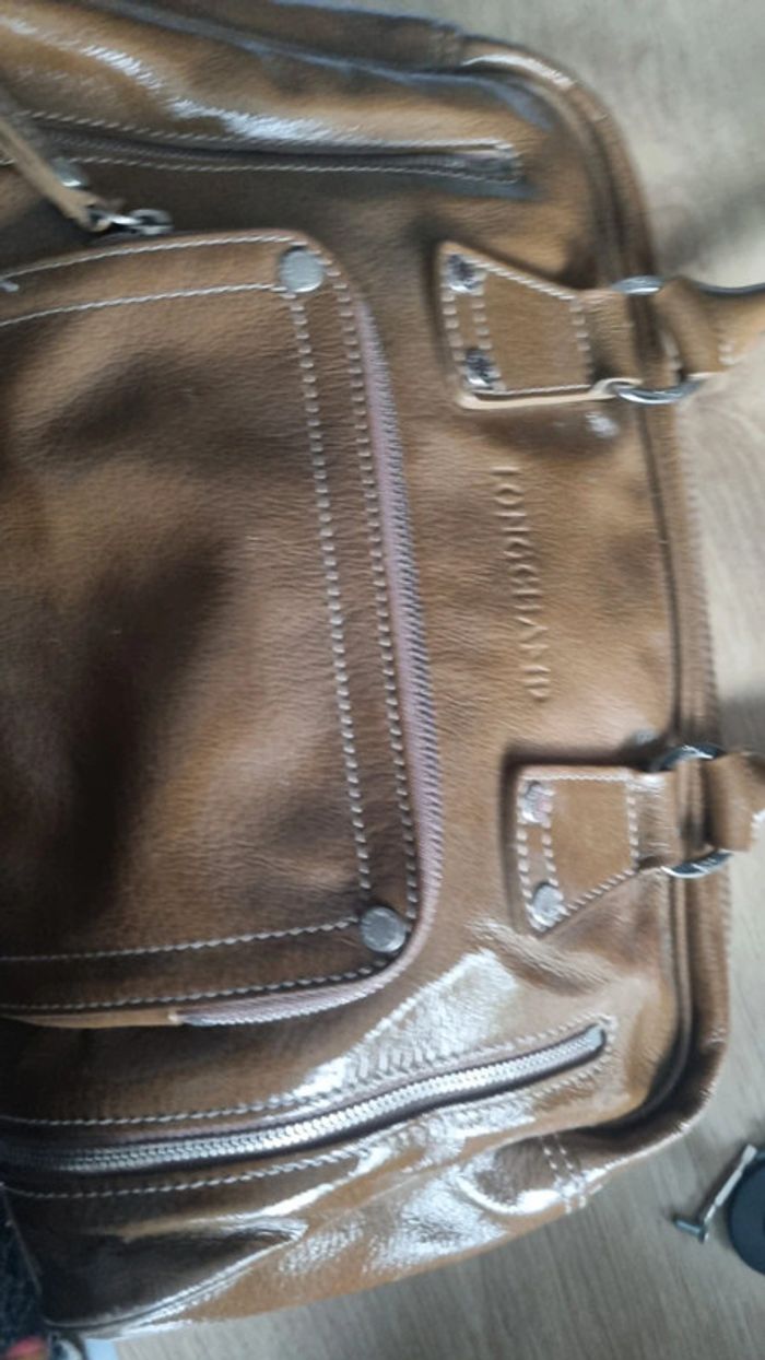 Sac longchamp porte main original authentique en tbe - photo numéro 7