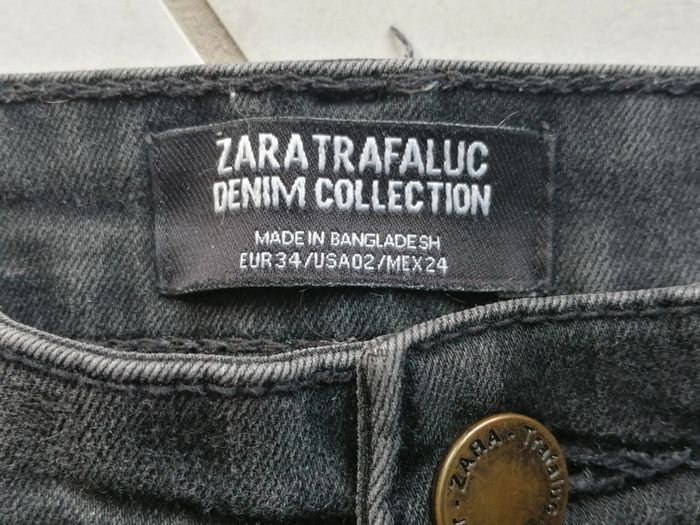 Pantalon noir #zara T 34 - photo numéro 3