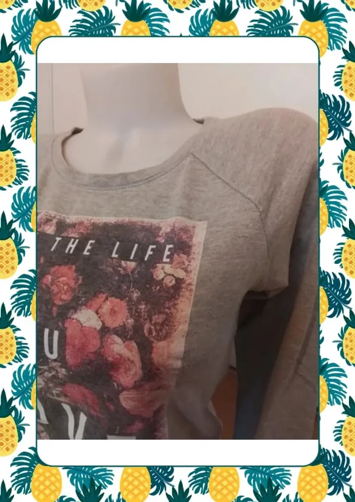 Pull gris - photo numéro 4