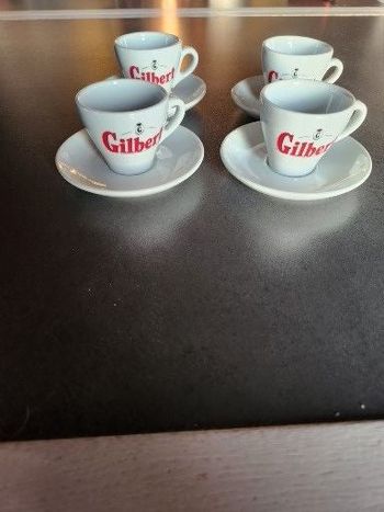 4 tasses à café GILBERT
