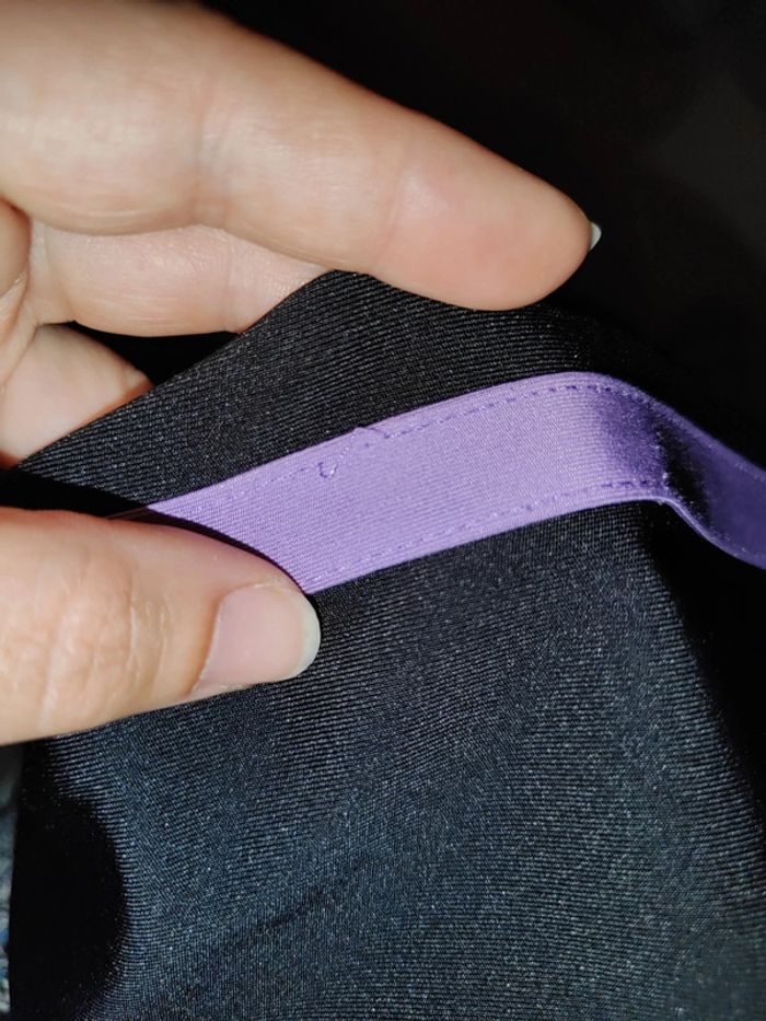 Legging noir à bande violette - photo numéro 5