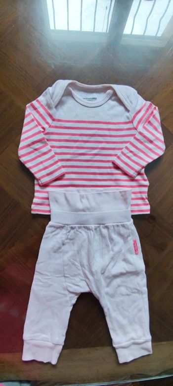 Ensemble coton bio léger Vertbaudet 6 mois