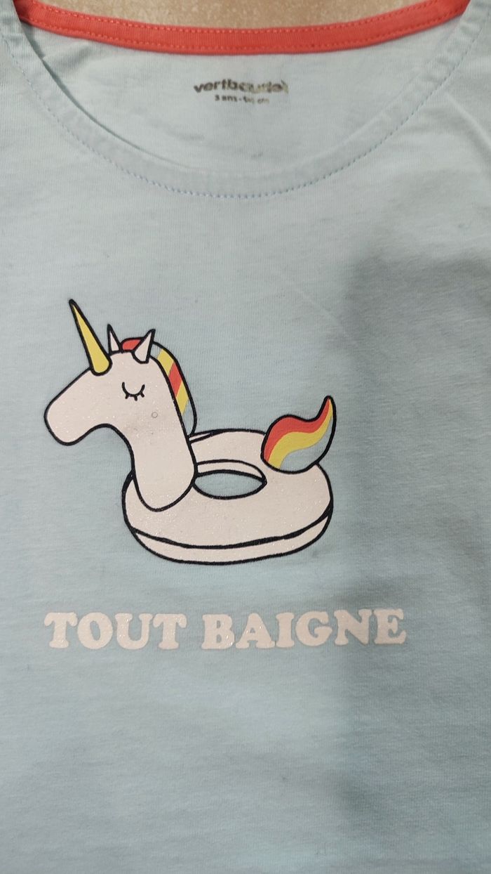 Débardeur 3 ans licorne Vertbaudet - photo numéro 2