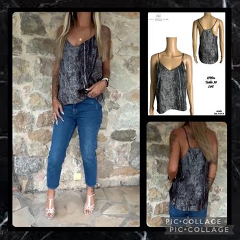 🖤 Débardeur fluide effet python H&M – Taille 38 SOLDÉ -20% 🖤