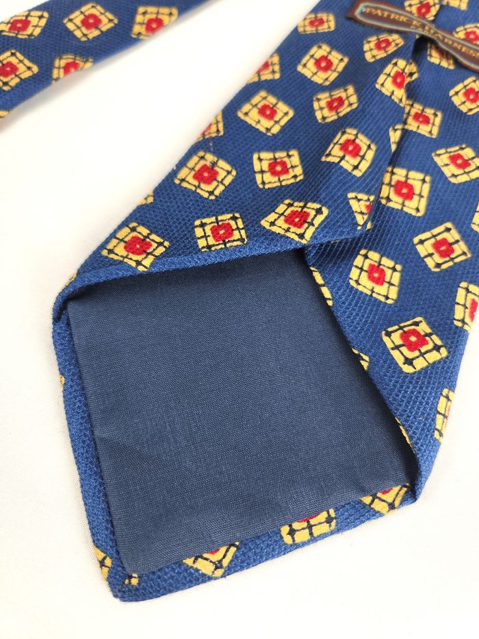 Cravate en Soie Patrick Harness - Motif Géométrique - photo numéro 3