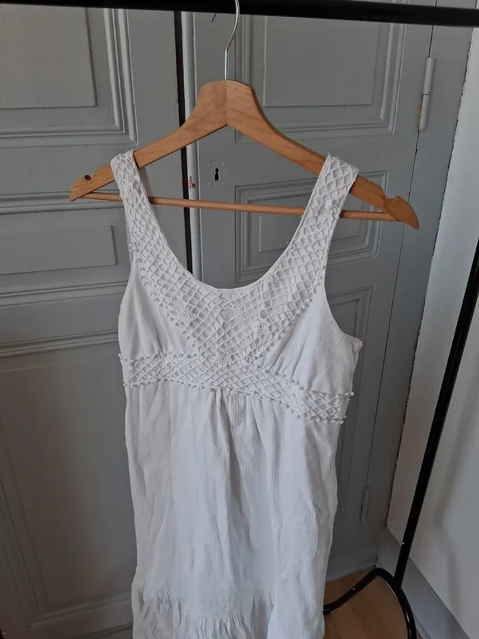Robe blanche style bohème - photo numéro 2