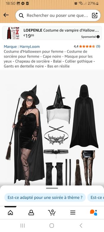 Deguisement de sorcière 