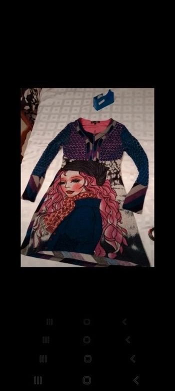 Robe maille style laine et crochet