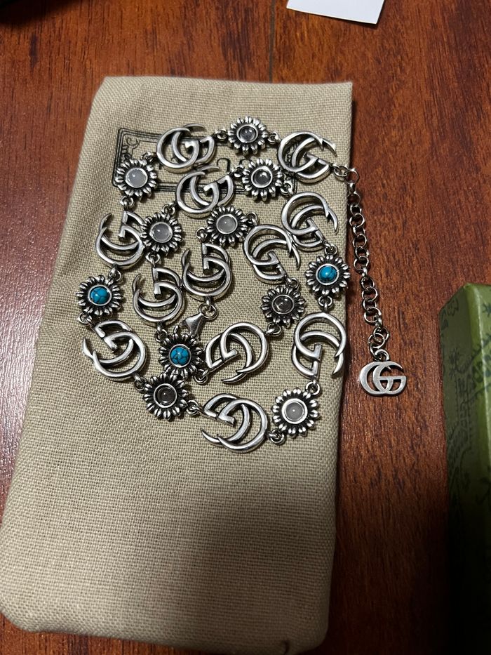 Collier miniature Gucci en argent sterling 🌸 - photo numéro 2