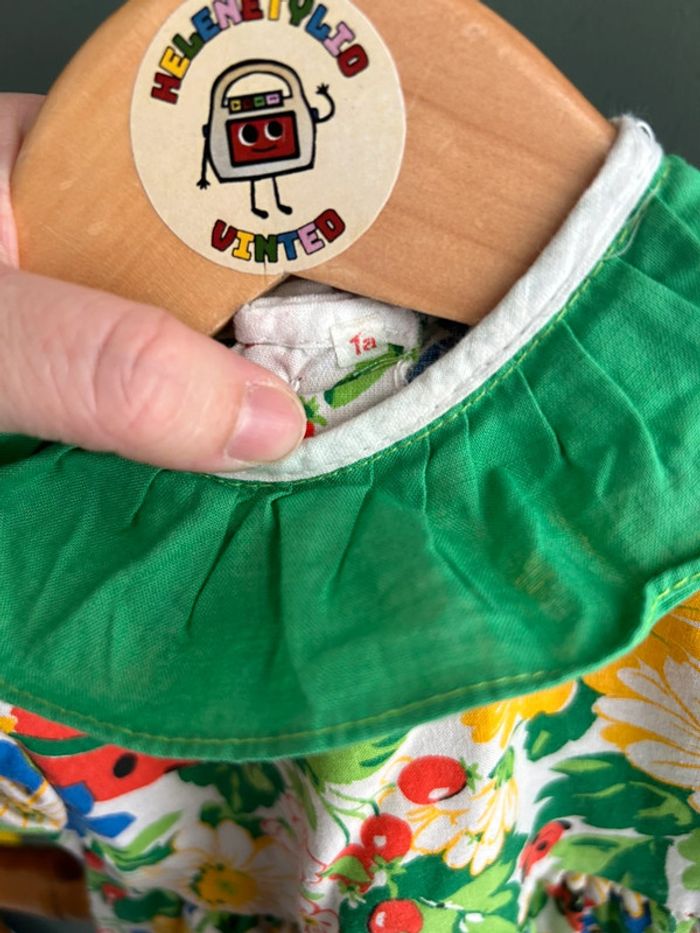 Robe à fleurs multicolores vintage 1A - photo numéro 4