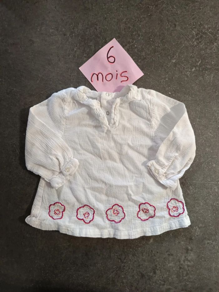 Blouse gaz de coton 6 mois