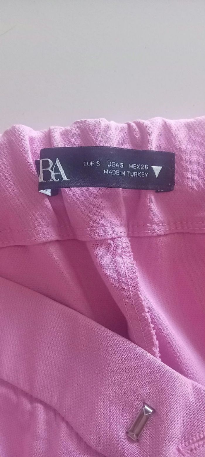 Pantalon zara rose S - photo numéro 3