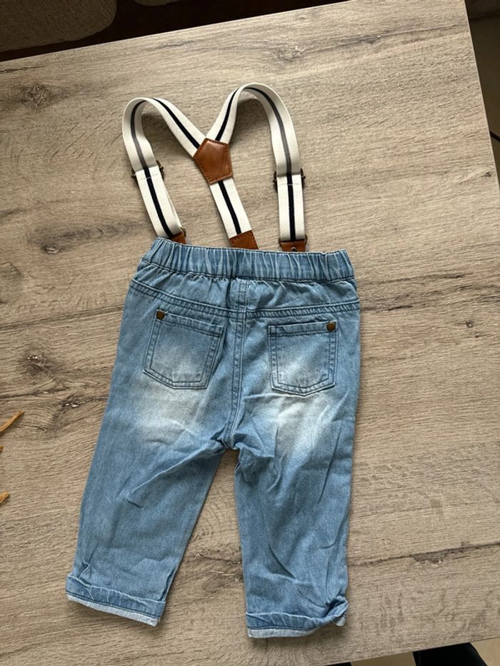 Jeans neuf mots d'enfants avec bretelles - photo numéro 3