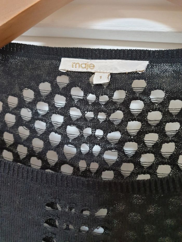 Haut Top Blouse Lin Coton Maje Taille 1 - photo numéro 2