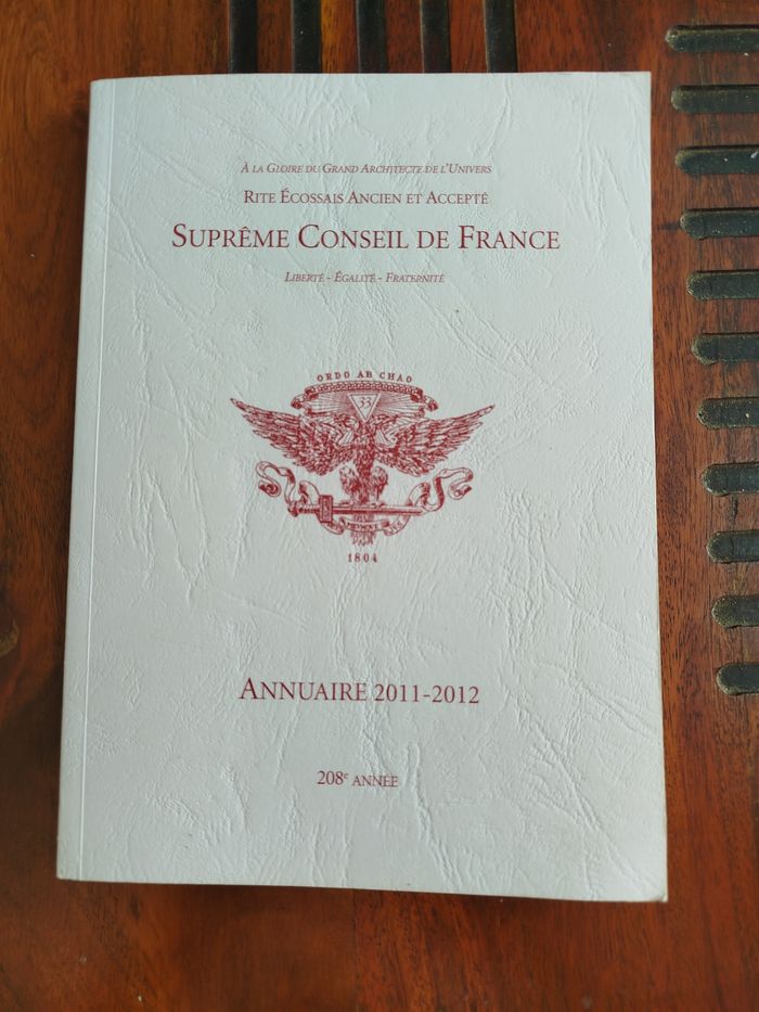 Livre suprême conseil de France