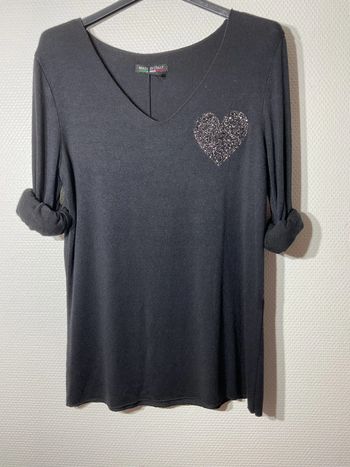 Pull « cœur » femme taille unique (36-40)- nos- neuf avec étiquette