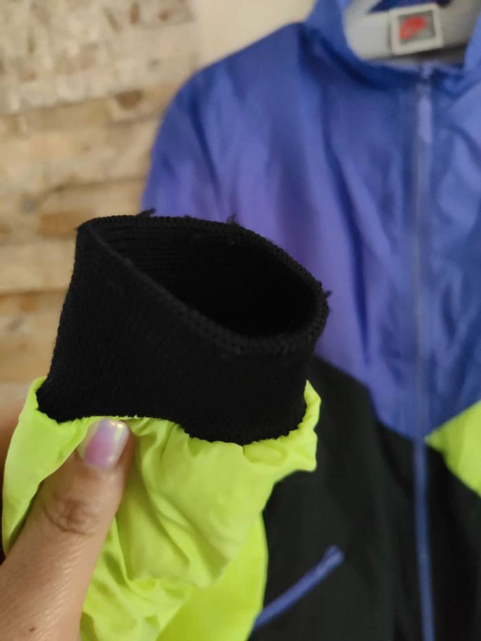 Veste Nike vintage jaune fluo violette noire - photo numéro 7