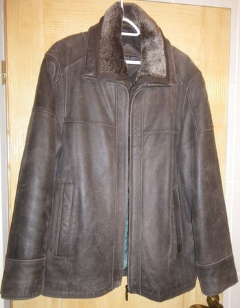Veste cuir homme