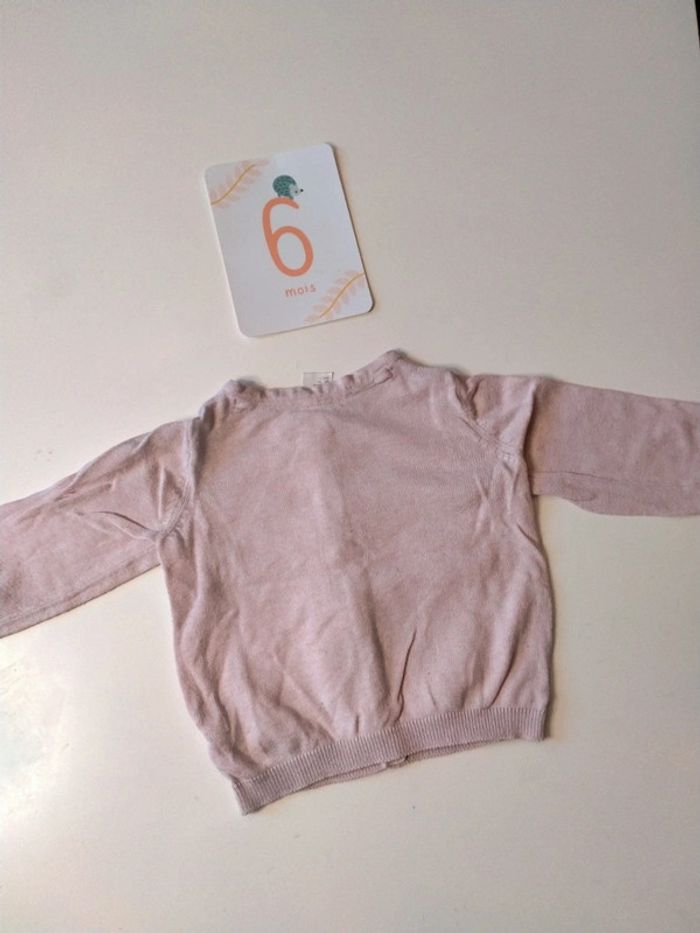 Lot de 2 gilets bébé fille Taille 6 mois - photo numéro 5