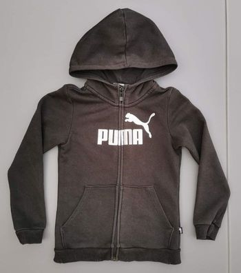 Sweat à capuche zippé 7 - 8 ans fille Puma
