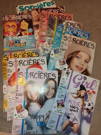 Sorcières/Girl lot revues magazines