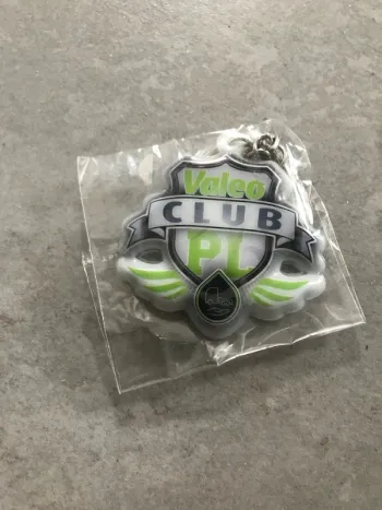 Neuf Porte-clé poids lourds 5cm en plastique mou et anneau métal original rare