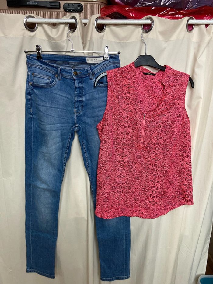 Ensemble jean avec top